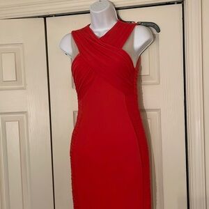 “off red” cocktail dress worn once!